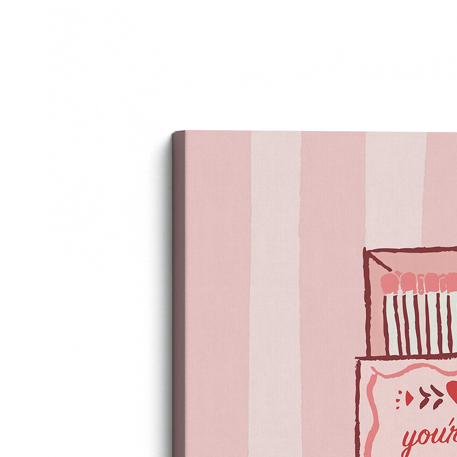 [Color:Stretched Canvas], Picture of the corner of the art