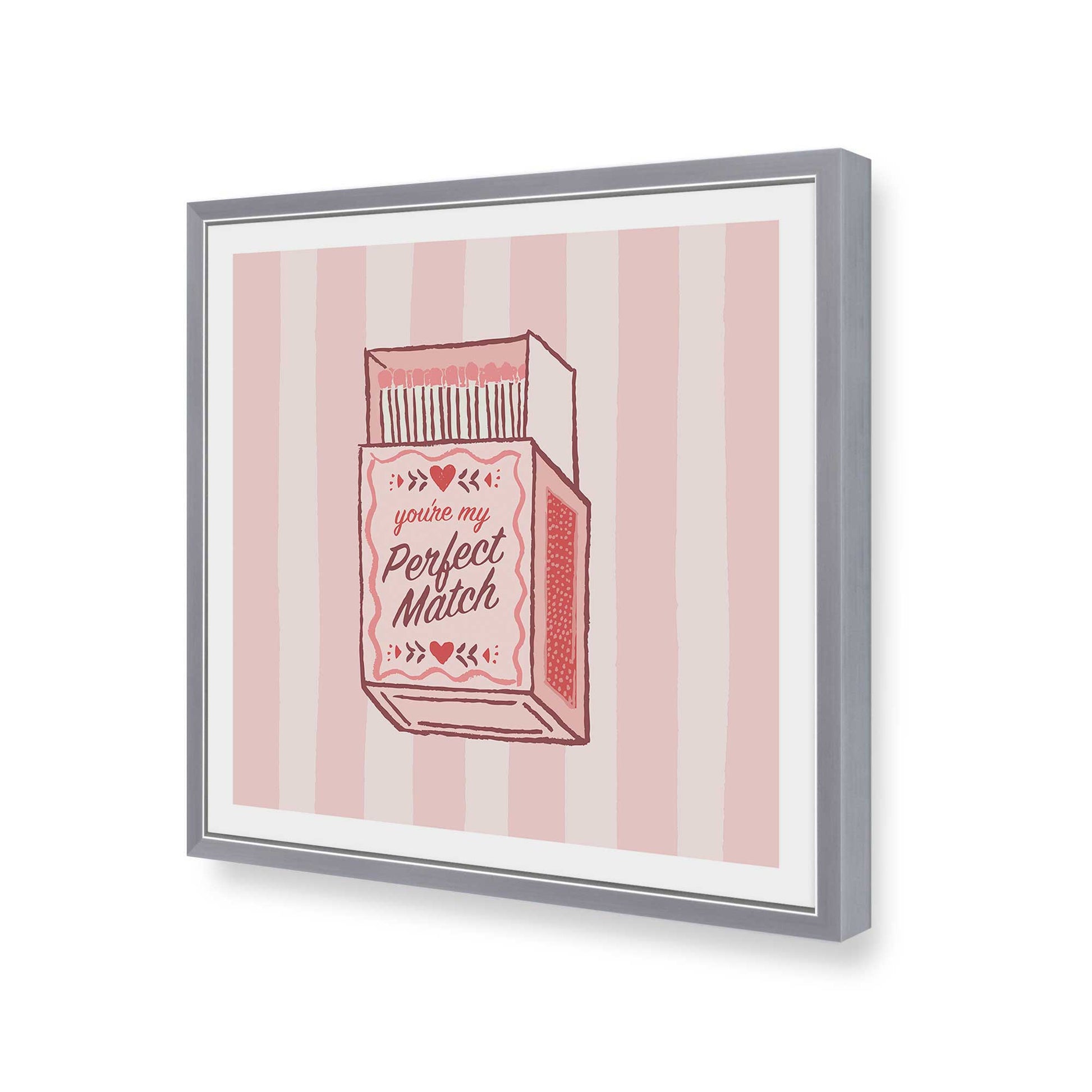 [Color:Polished Chrome], Picture of art in a Polished Chrome frame of the corner
