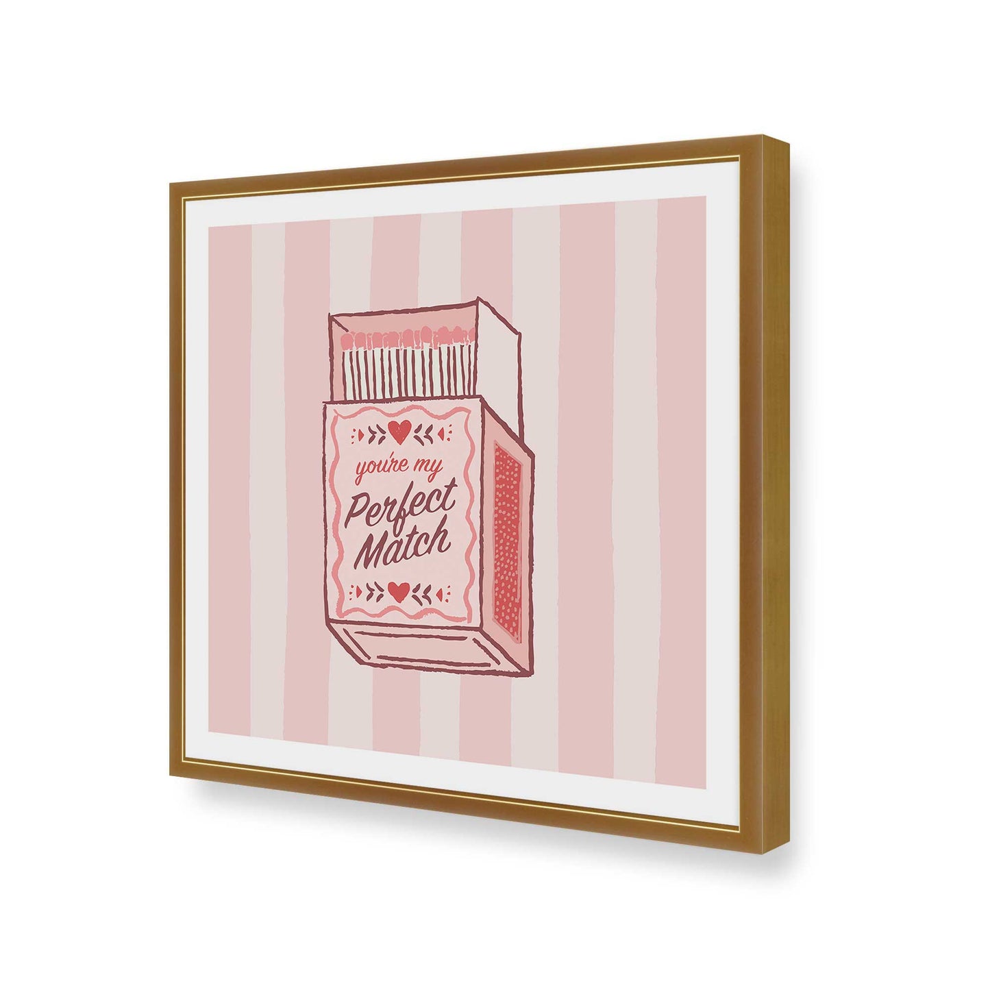 [Color:Polished Gold], Picture of art in a Polished Gold frame of the corner