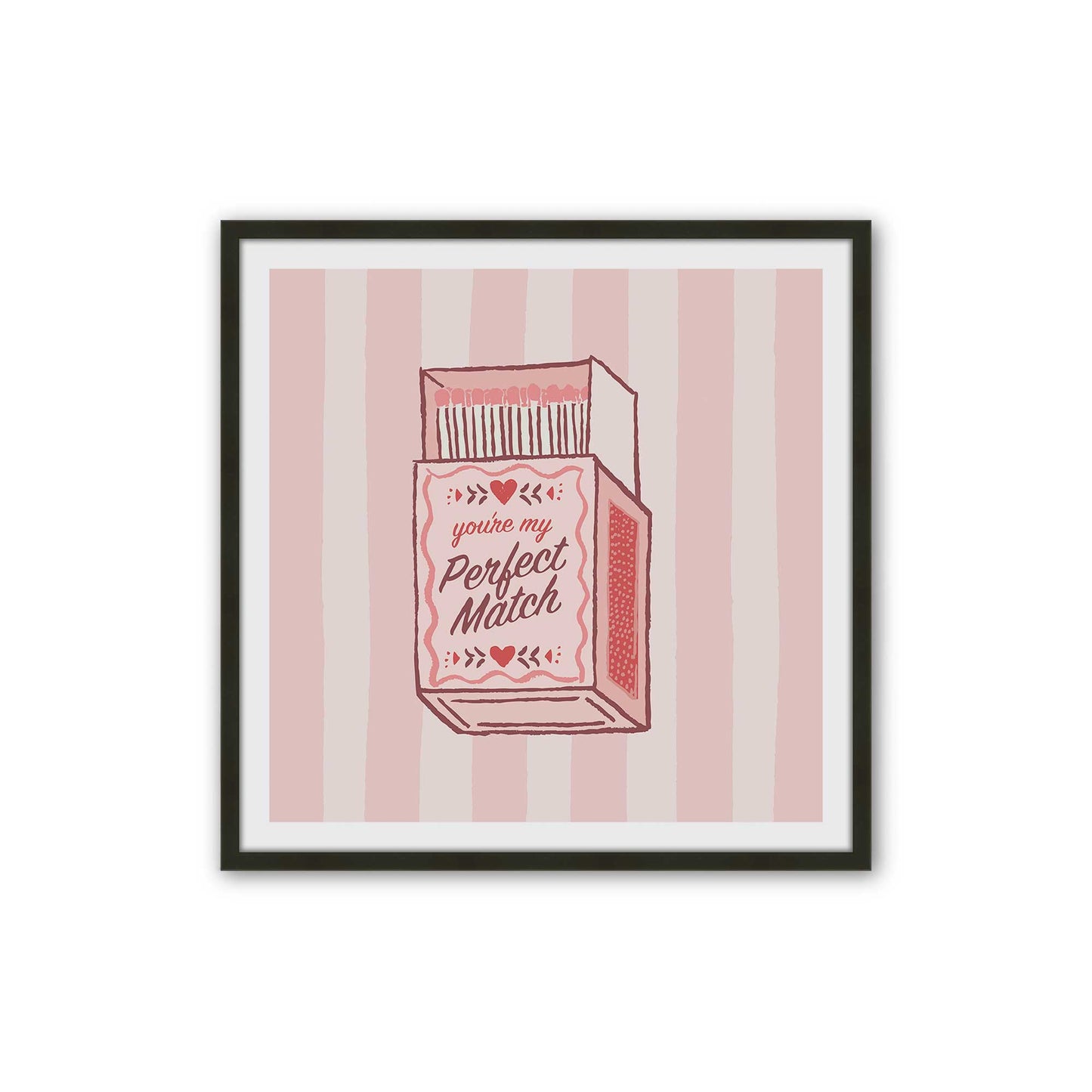 [Color:Satin Black], Picture of art in a Satin Black frame