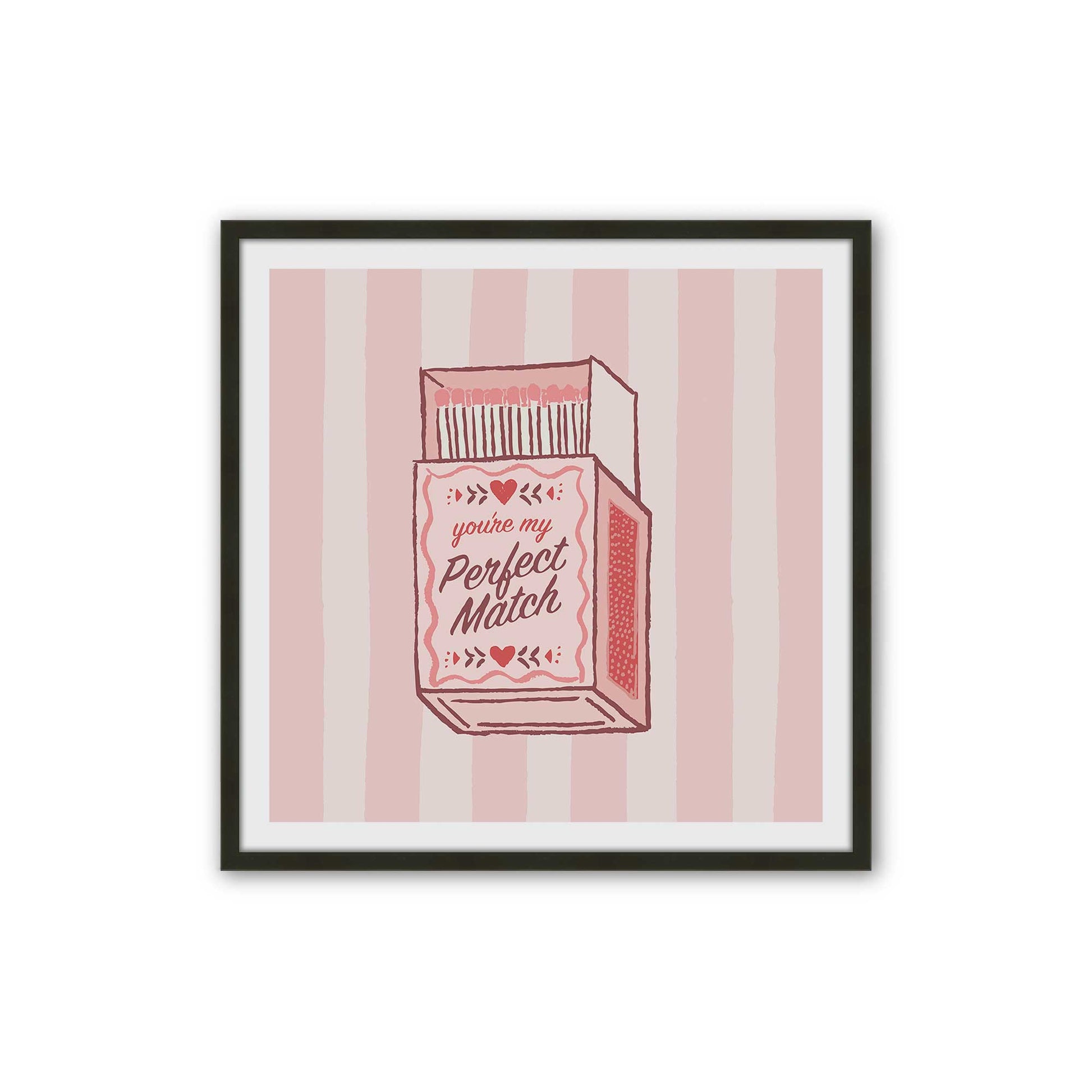 [Color:Satin Black], Picture of art in a Satin Black frame