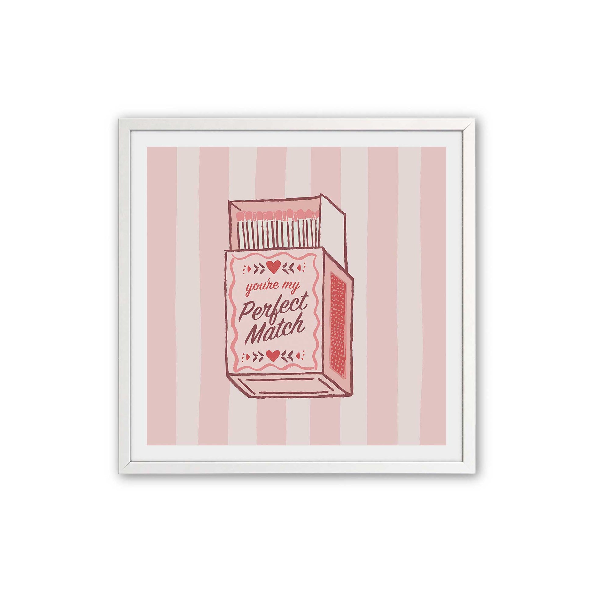 [Color:Opaque White], Picture of art in an Opaque White frame