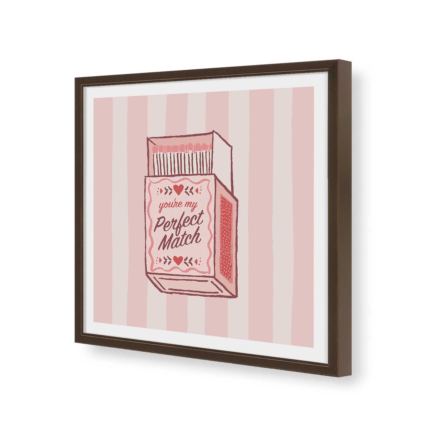 [Color:Espresso], Picture of art in a Espresso frame of the corner