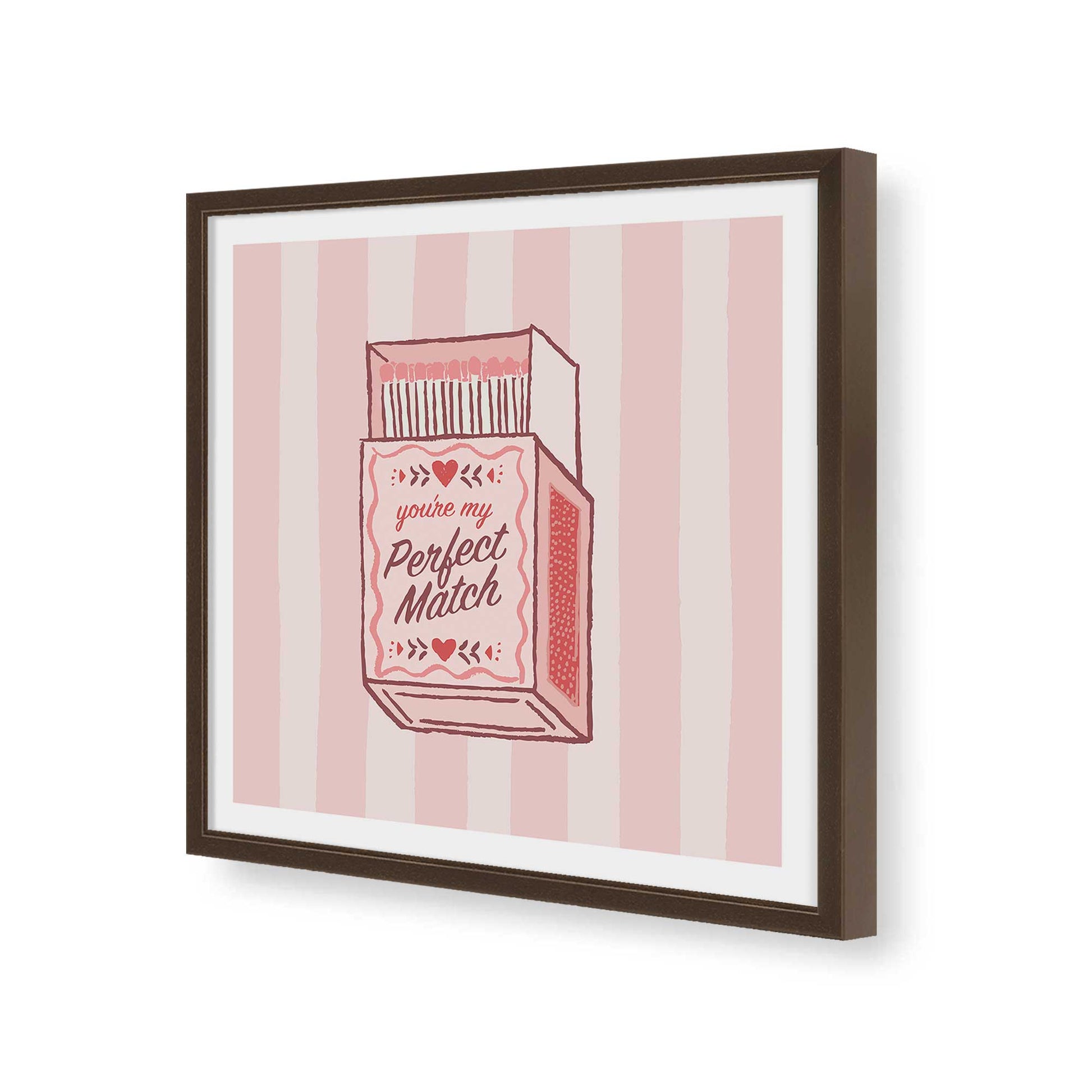 [Color:Espresso], Picture of art in a Espresso frame of the corner