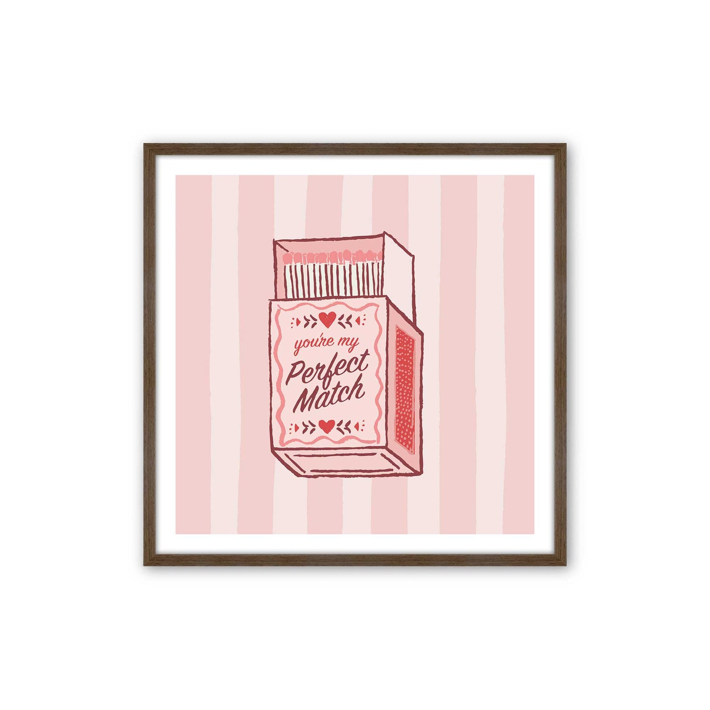 [Color:Walnut], Picture of art in a Walnut frame