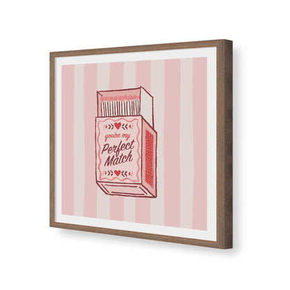 [Color:Walnut], Picture of art in a Walnut frame of the corner