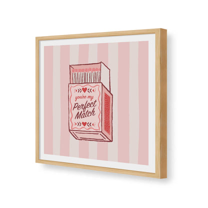 [Color:American Maple], Picture of art in a American Maple frame of the corner