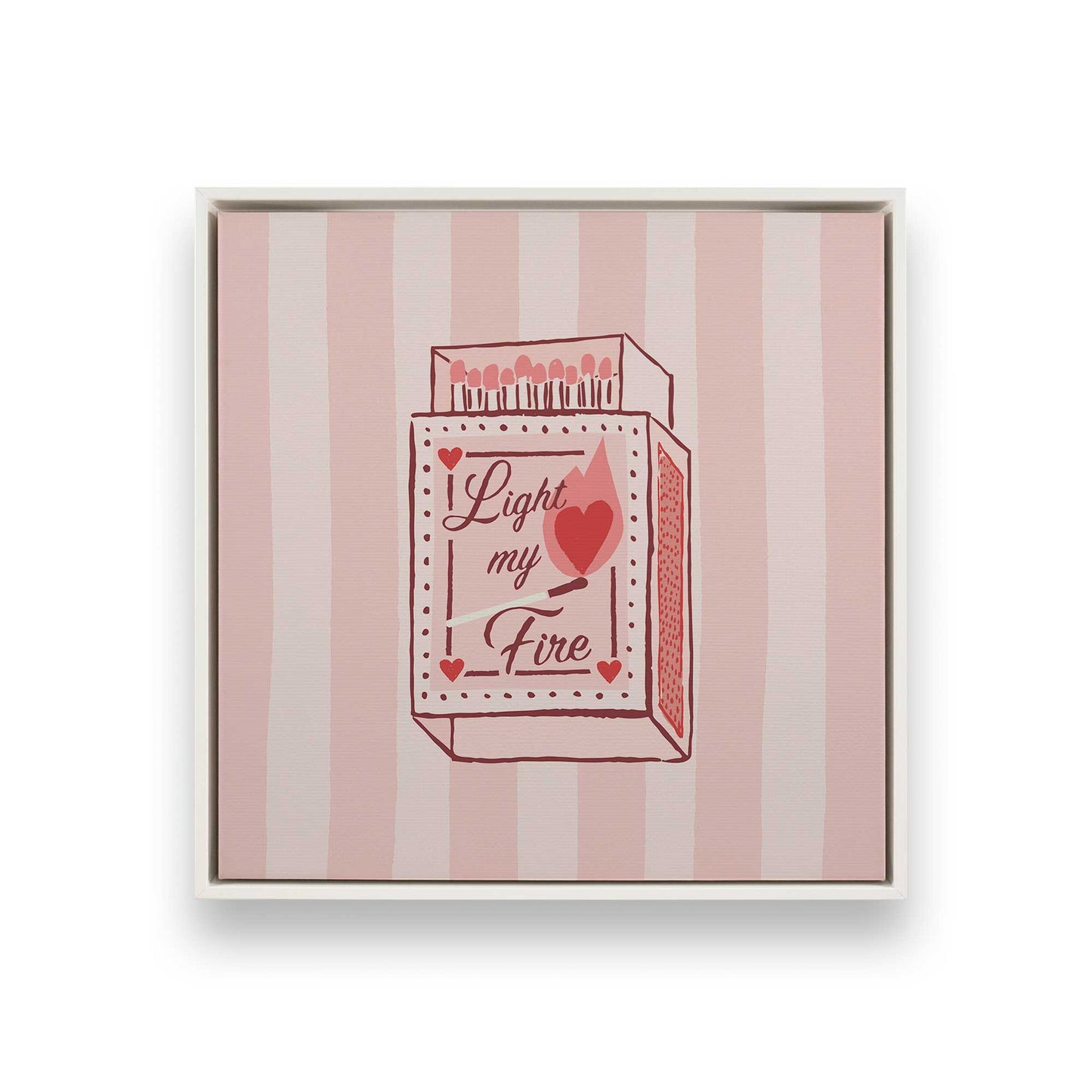 [Color:Opaque White], Picture of art in a White frame