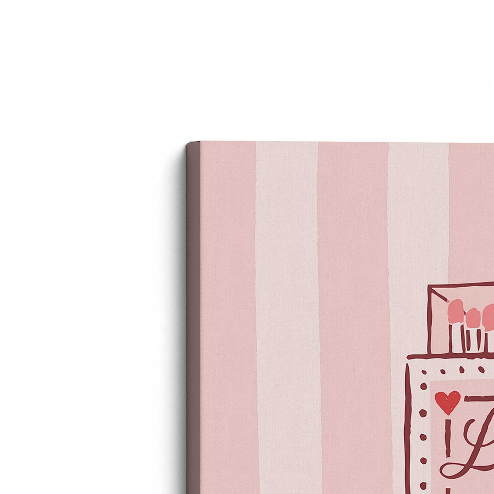 [Color:Stretched Canvas], Picture of the corner of the art