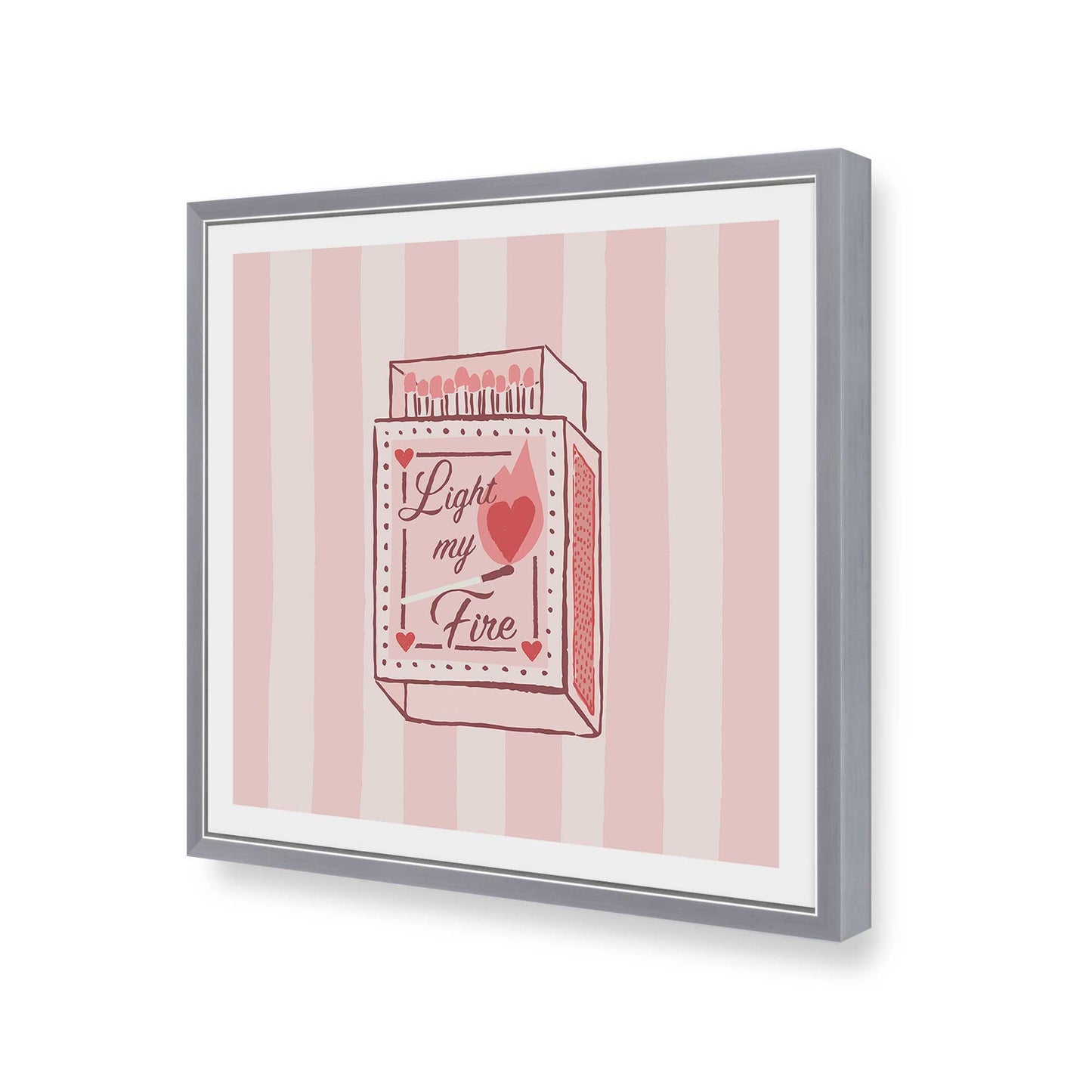 [Color:Polished Chrome], Picture of art in a Polished Chrome frame of the corner