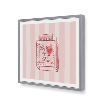 [Color:Polished Chrome], Picture of art in a Polished Chrome frame of the corner