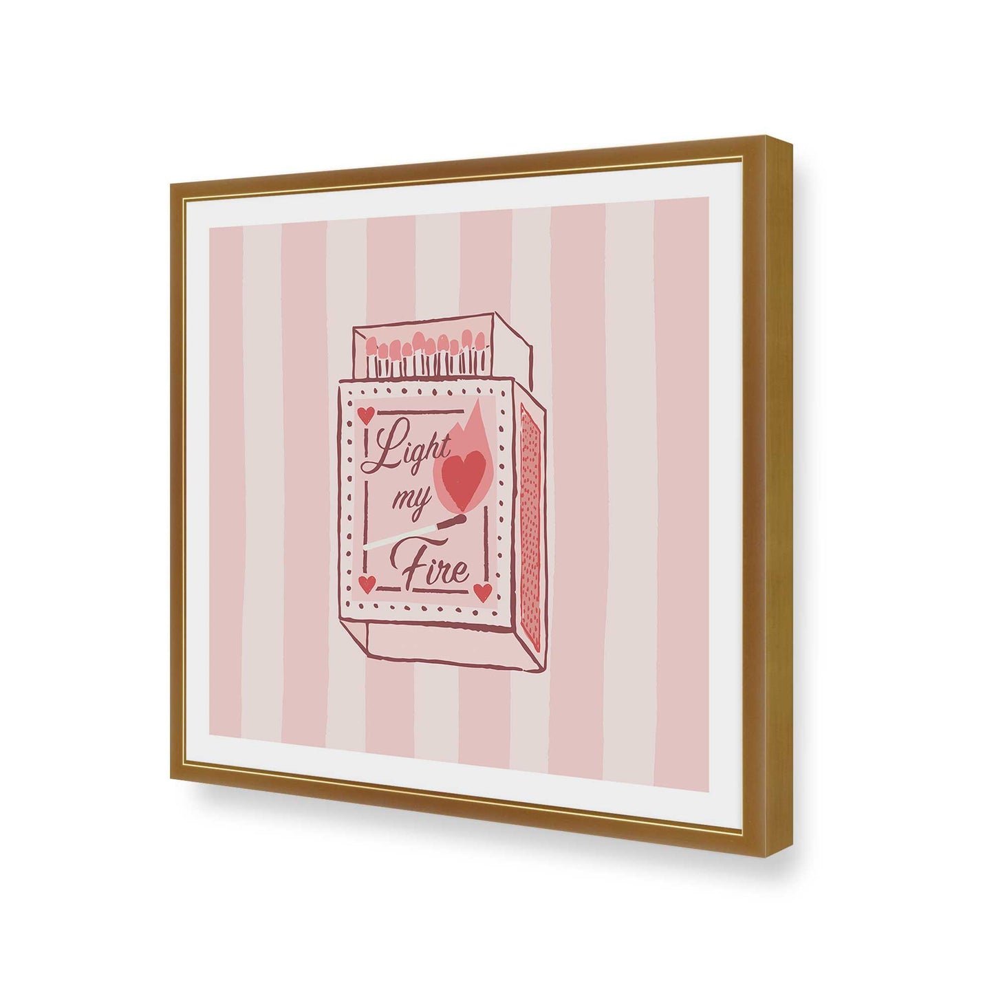 [Color:Polished Gold], Picture of art in a Polished Gold frame of the corner