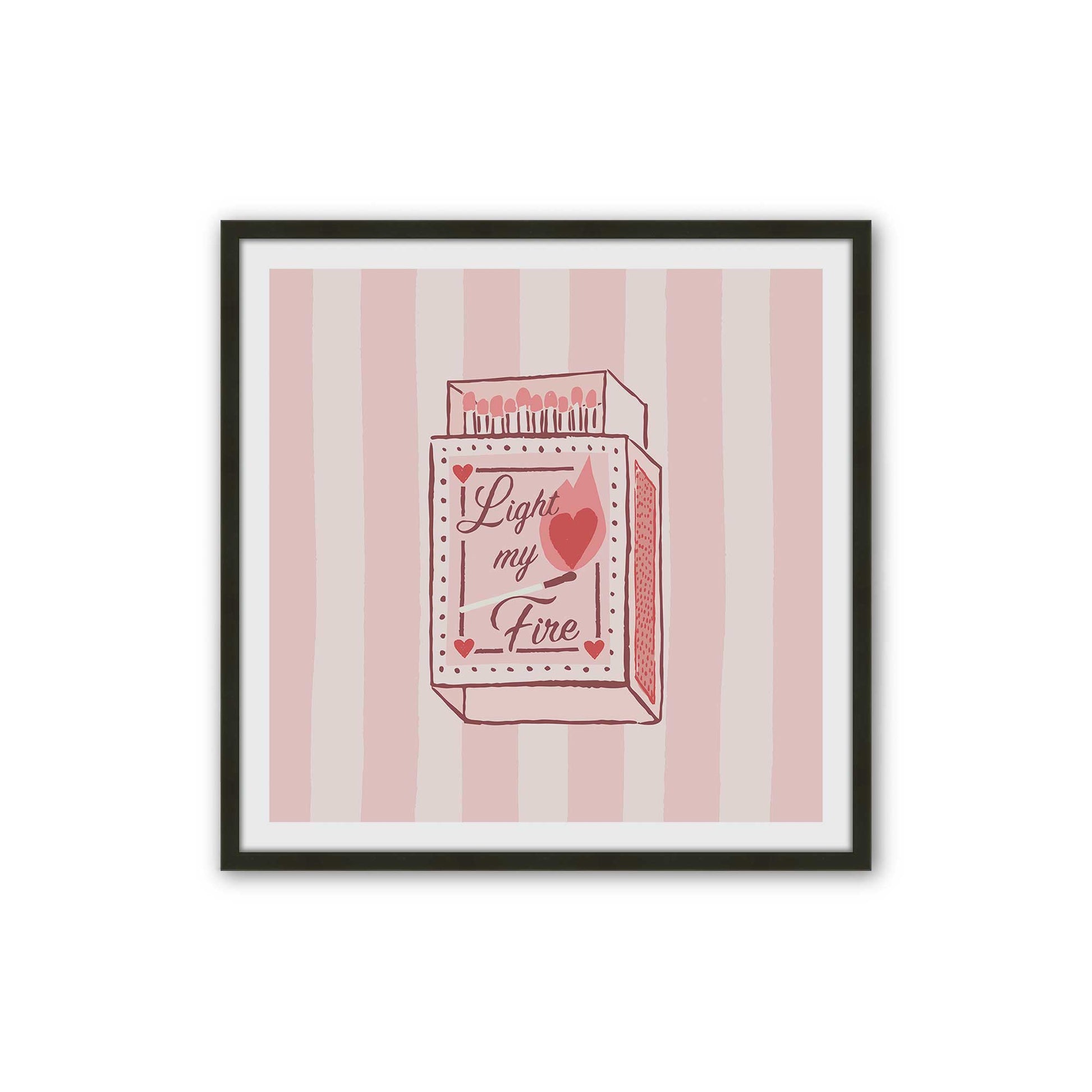 [Color:Satin Black], Picture of art in a Satin Black frame