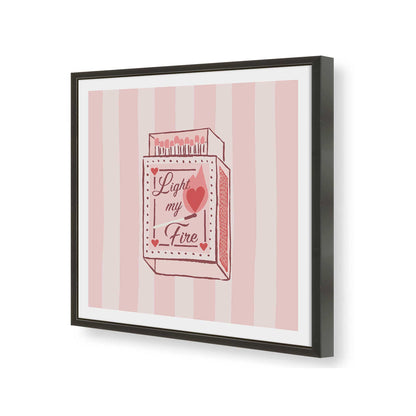 [Color:Satin Black], Picture of art in a Satin Black frame of the corner