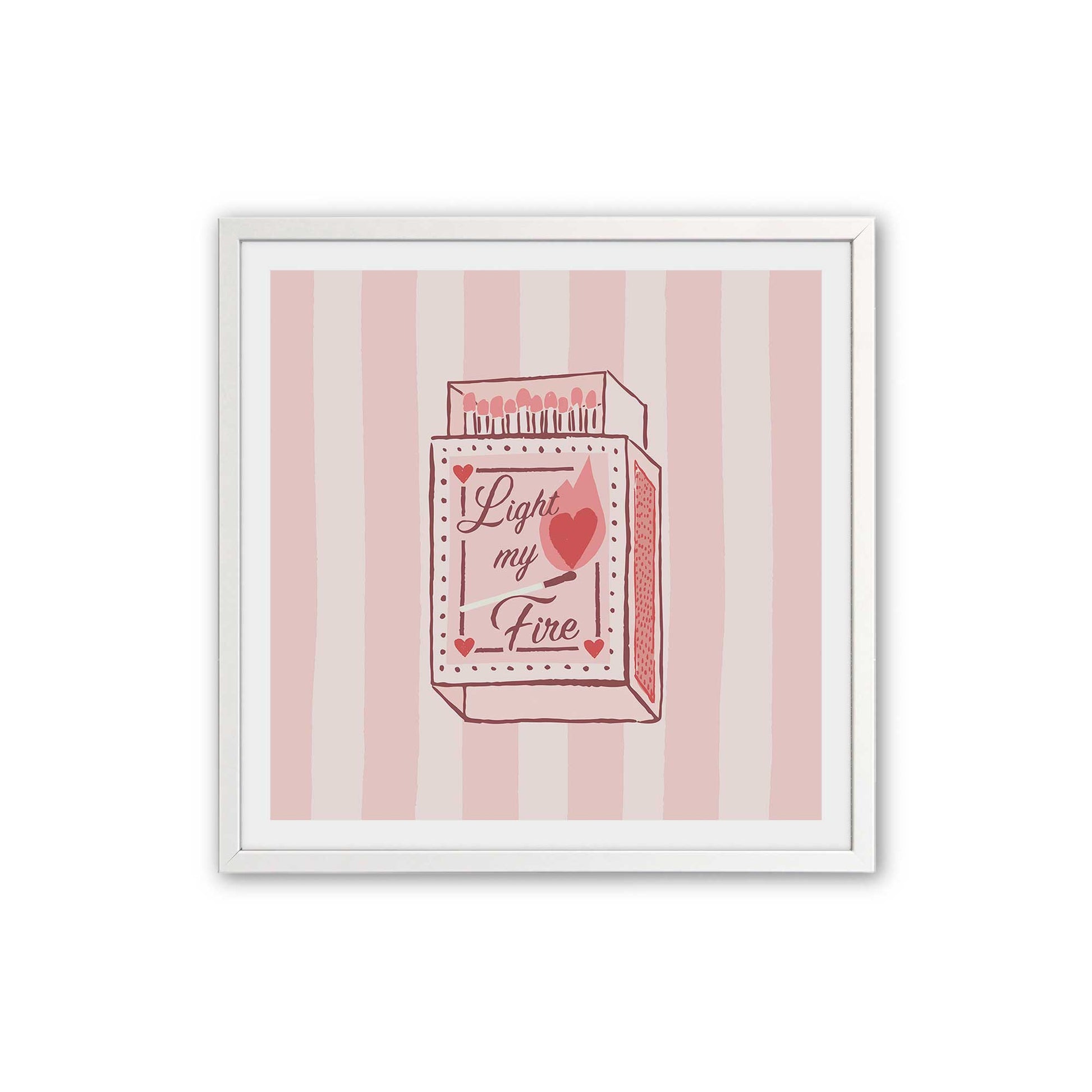 [Color:Opaque White], Picture of art in an Opaque White frame