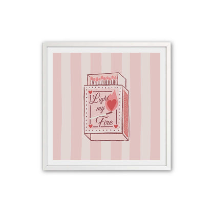 [Color:Opaque White], Picture of art in an Opaque White frame