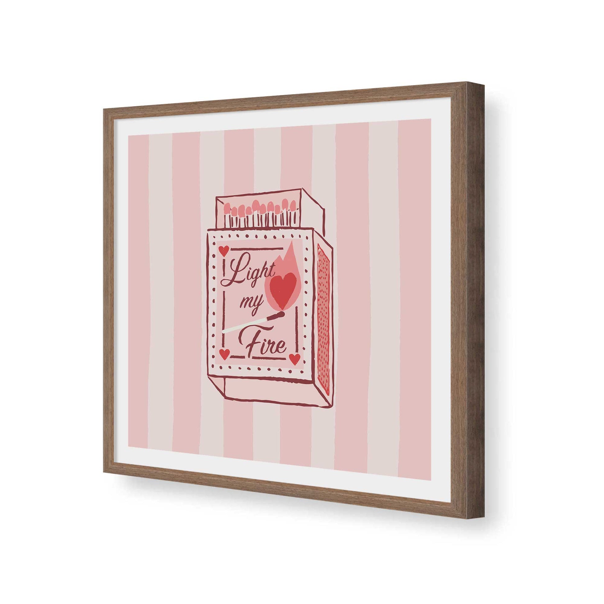 [Color:Walnut], Picture of art in a Walnut frame of the corner