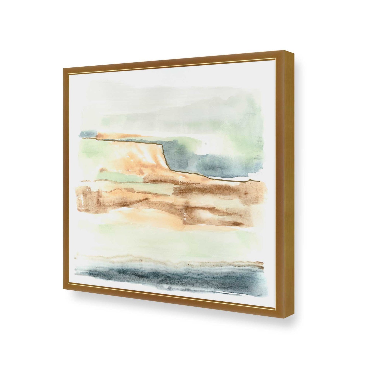 [Color:Polished Gold], Picture of art in a Polished Gold frame of the corner