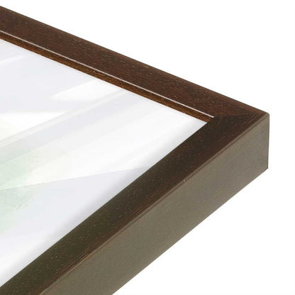 [Color:Espresso], Picture of art in a Espresso frame at an angle
