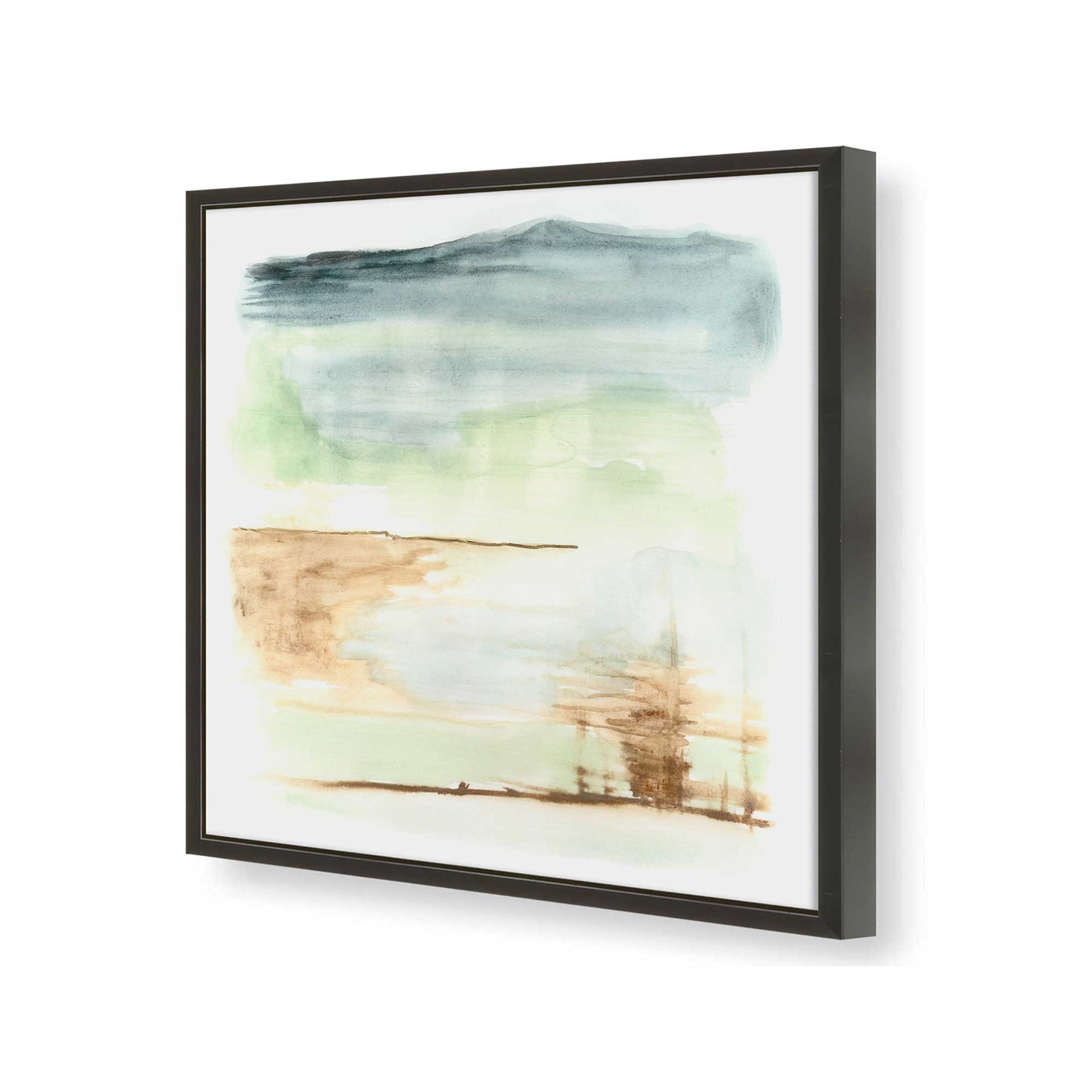 [Color:Satin Black], Picture of art in a Satin Black frame of the corner