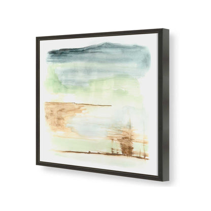 [Color:Satin Black], Picture of art in a Satin Black frame of the corner