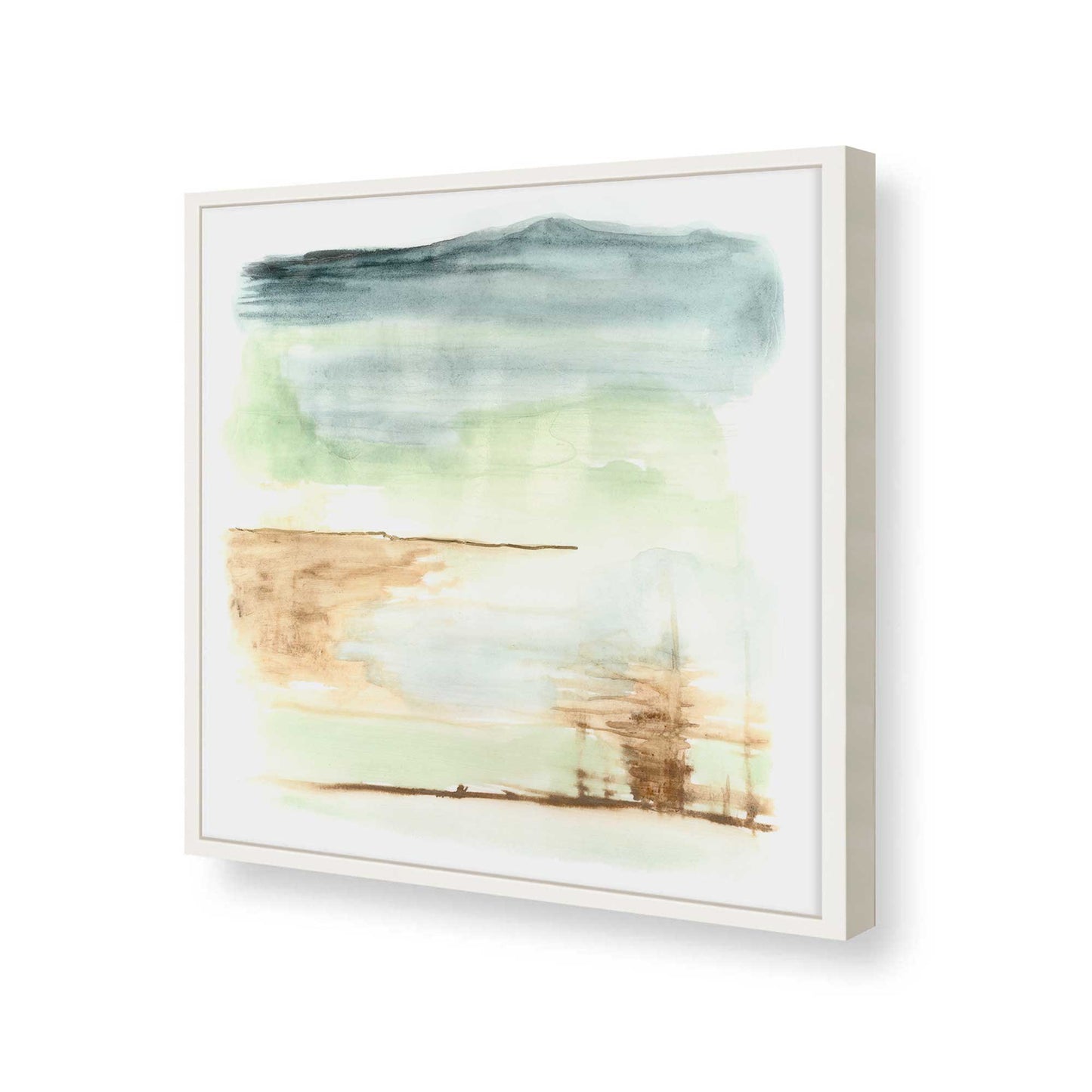 [Color:Opaque White], Picture of art in a Opaque White frame of the corner