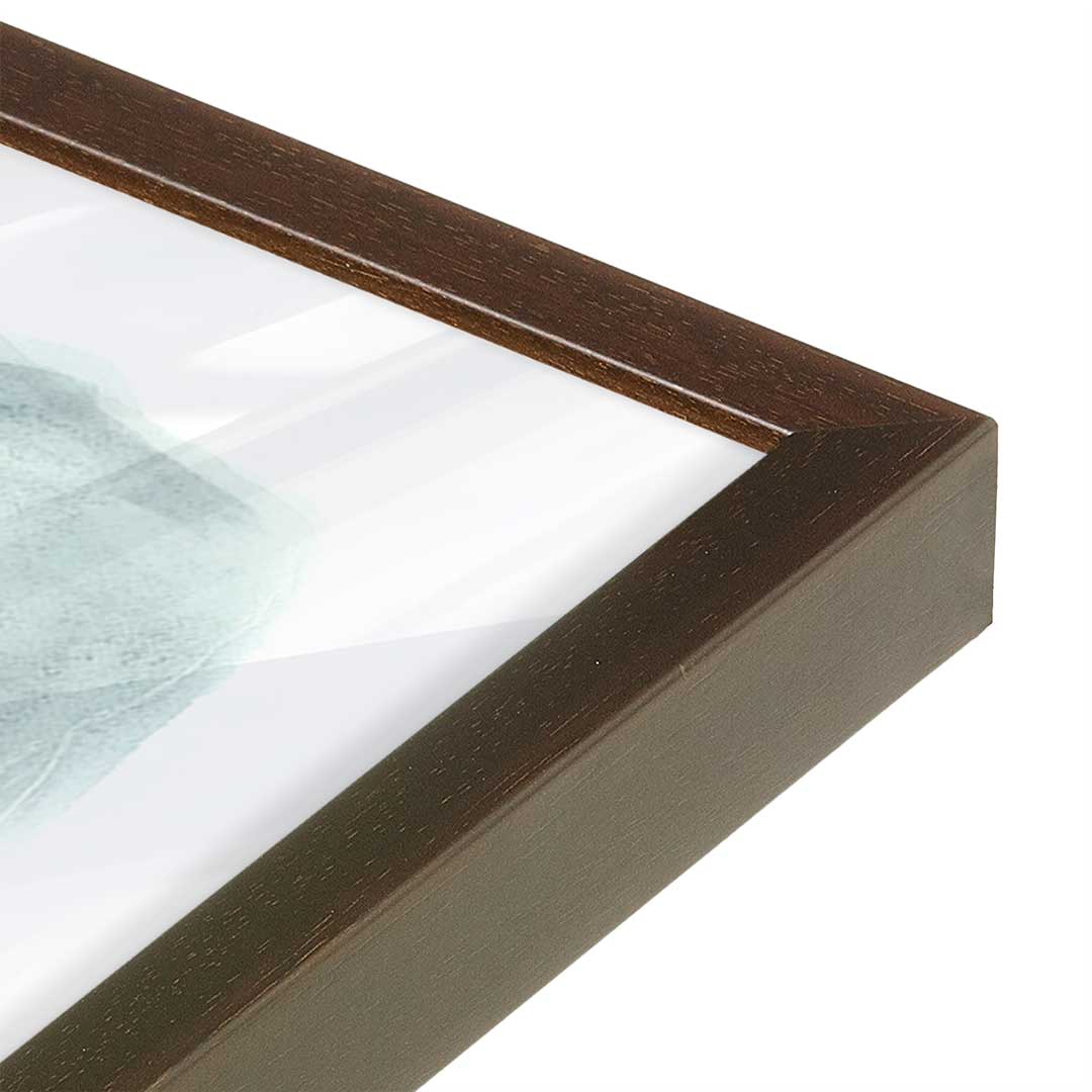 [Color:Espresso], Picture of art in a Espresso frame at an angle