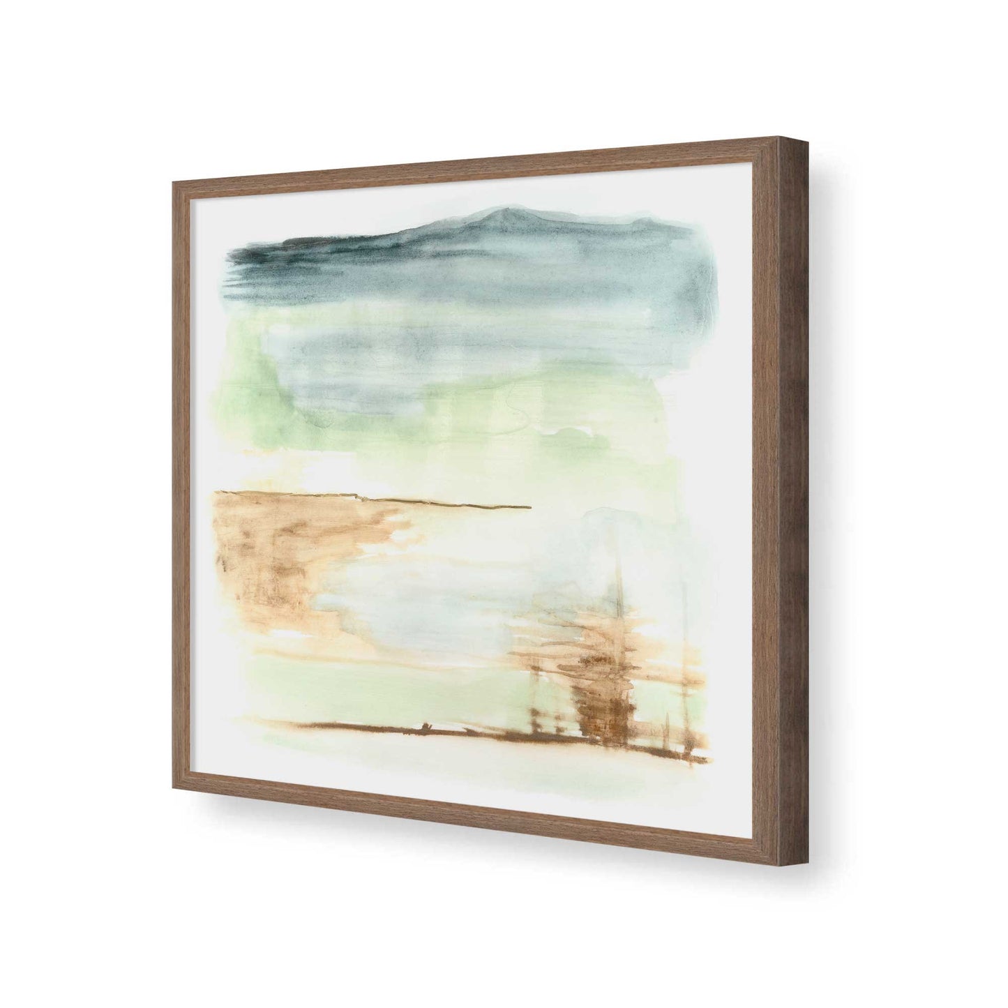 [Color:Walnut], Picture of art in a Walnut frame of the corner