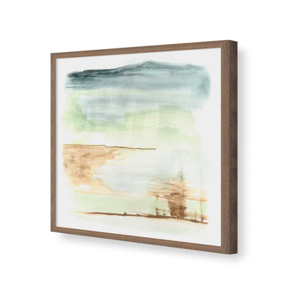 [Color:Walnut], Picture of art in a Walnut frame of the corner