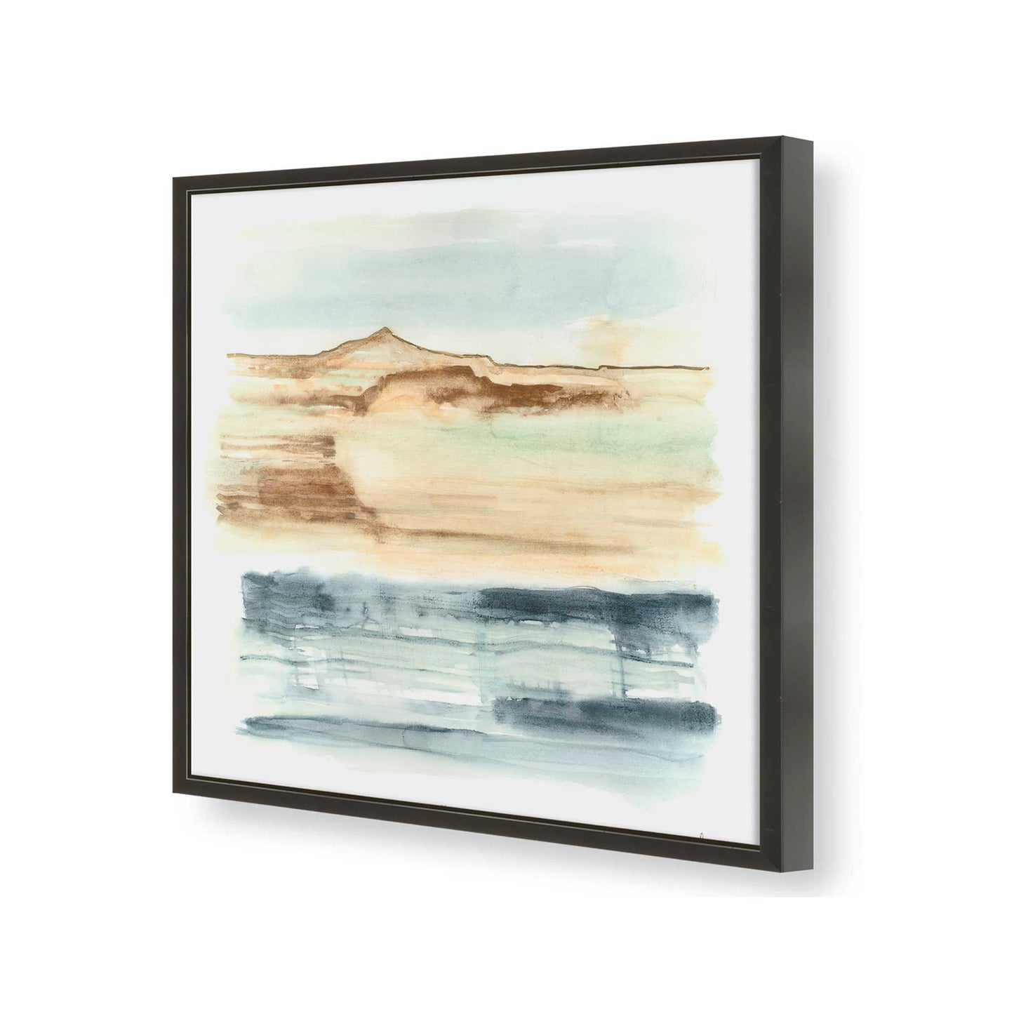[Color:Satin Black], Picture of art in a Satin Black frame of the corner