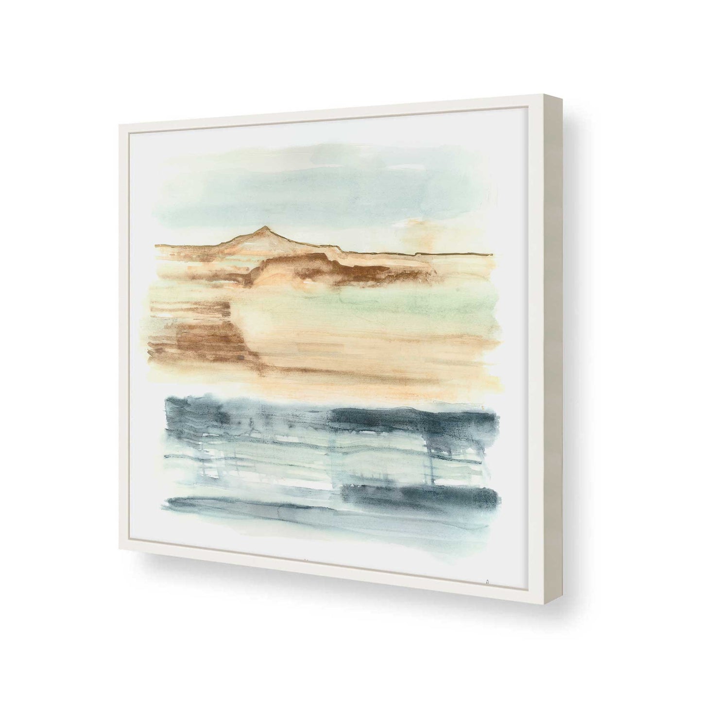 [Color:Opaque White], Picture of art in a Opaque White frame of the corner