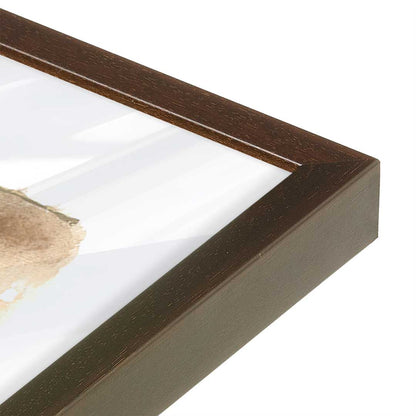 [Color:Espresso], Picture of art in a Espresso frame at an angle
