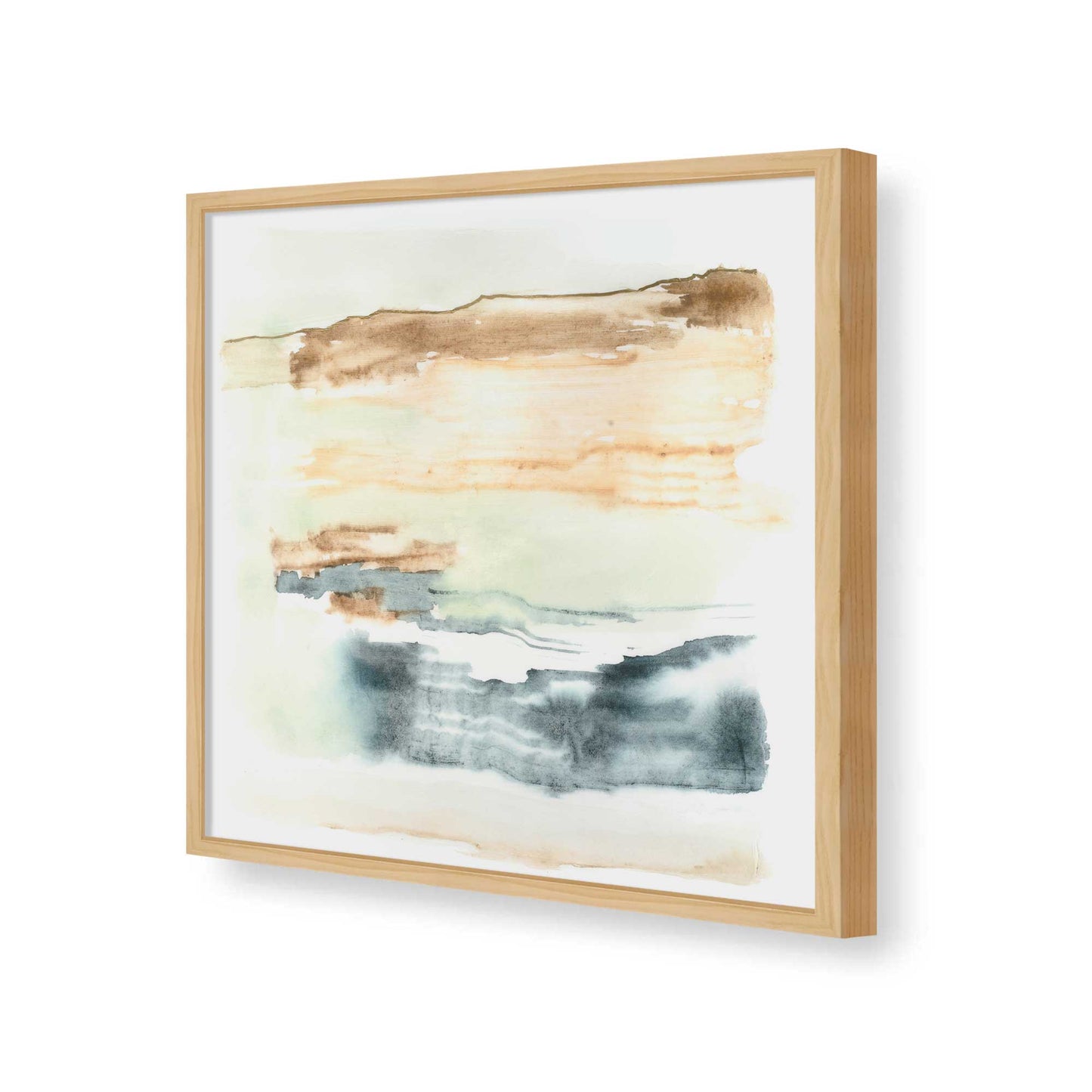[Color:American Maple], Picture of art in a American Maple frame of the corner