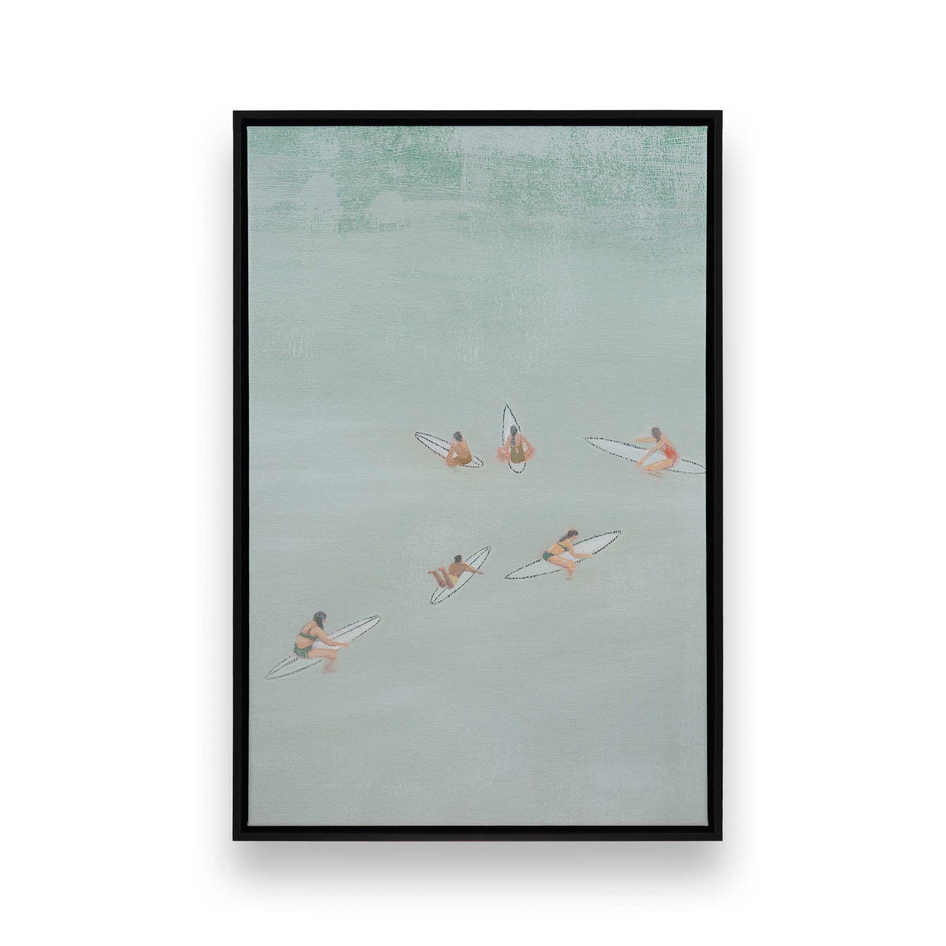 [Color:Satin Black], Picture of art in a Satin Black frame
