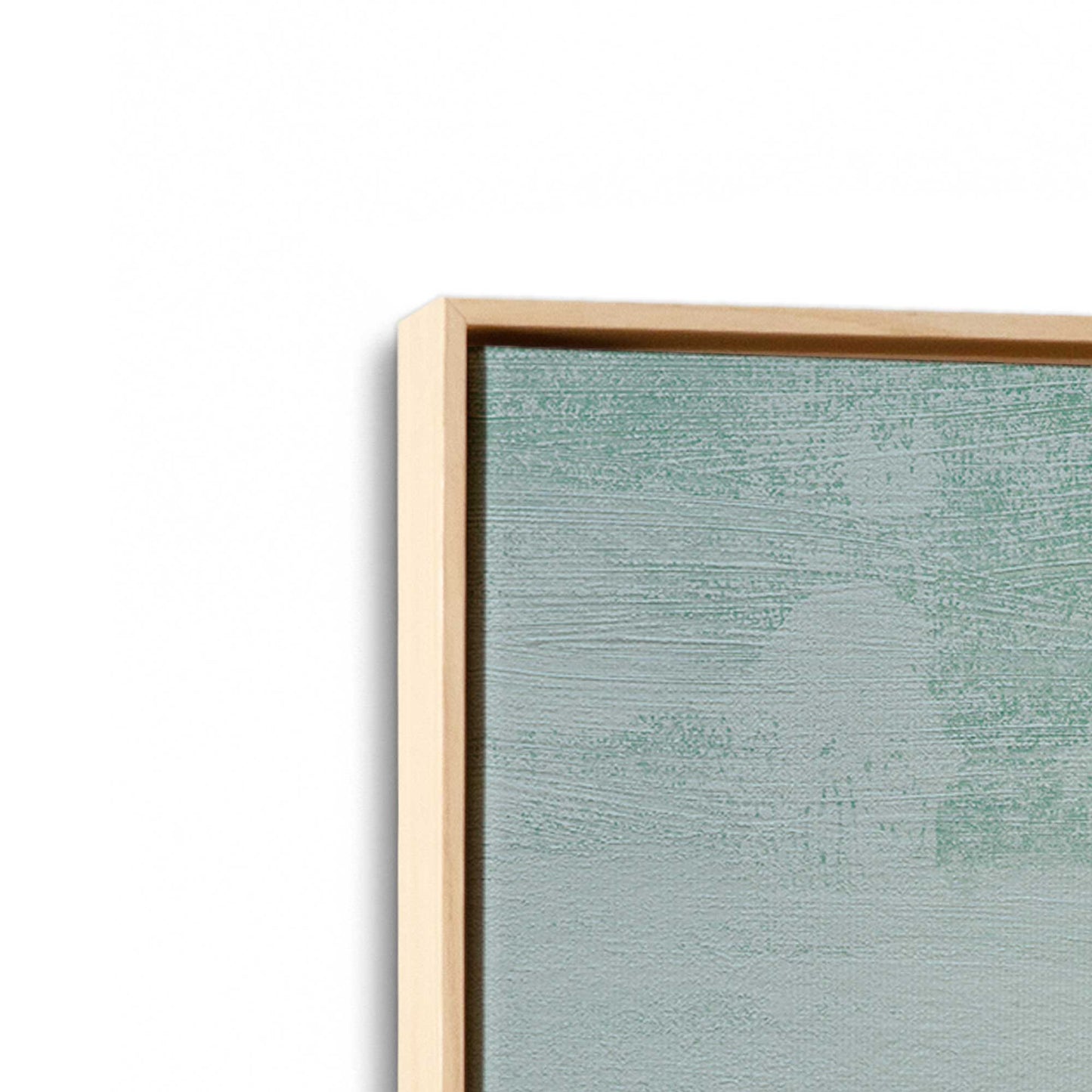 [Color:American Maple], Picture of art in a American Maple frame at an angle