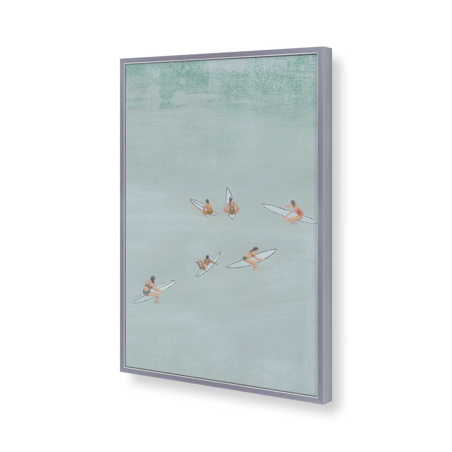 [Color:Polished Chrome], Picture of art in a Polished Chrome frame of the corner