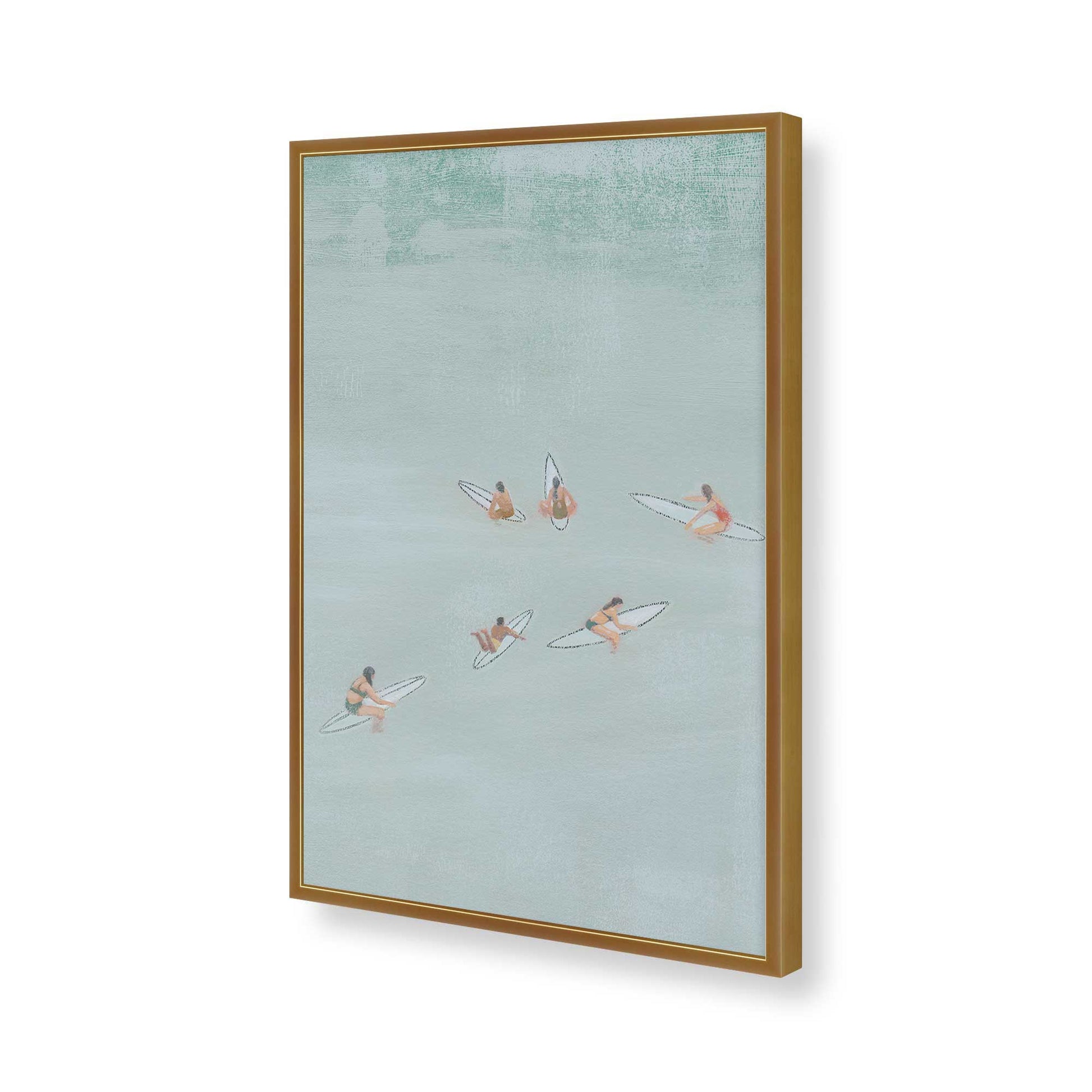 [Color:Polished Gold], Picture of art in a Polished Gold frame of the corner