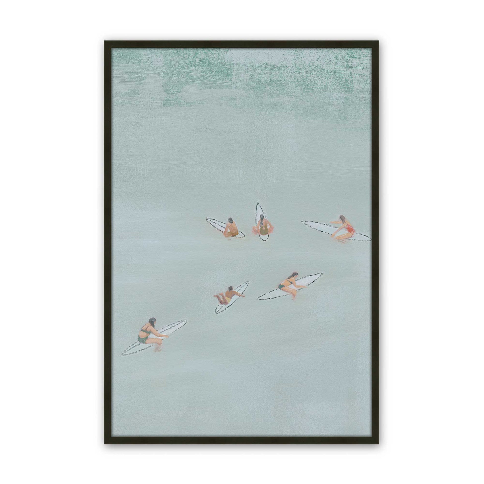 [Color:Satin Black], Picture of art in a Satin Black frame