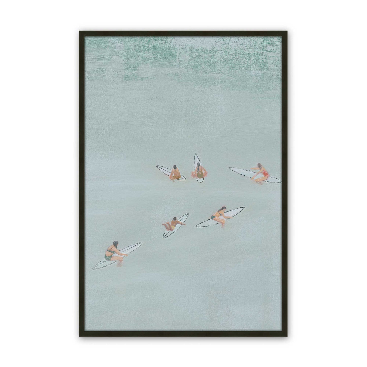 [Color:Satin Black], Picture of art in a Satin Black frame