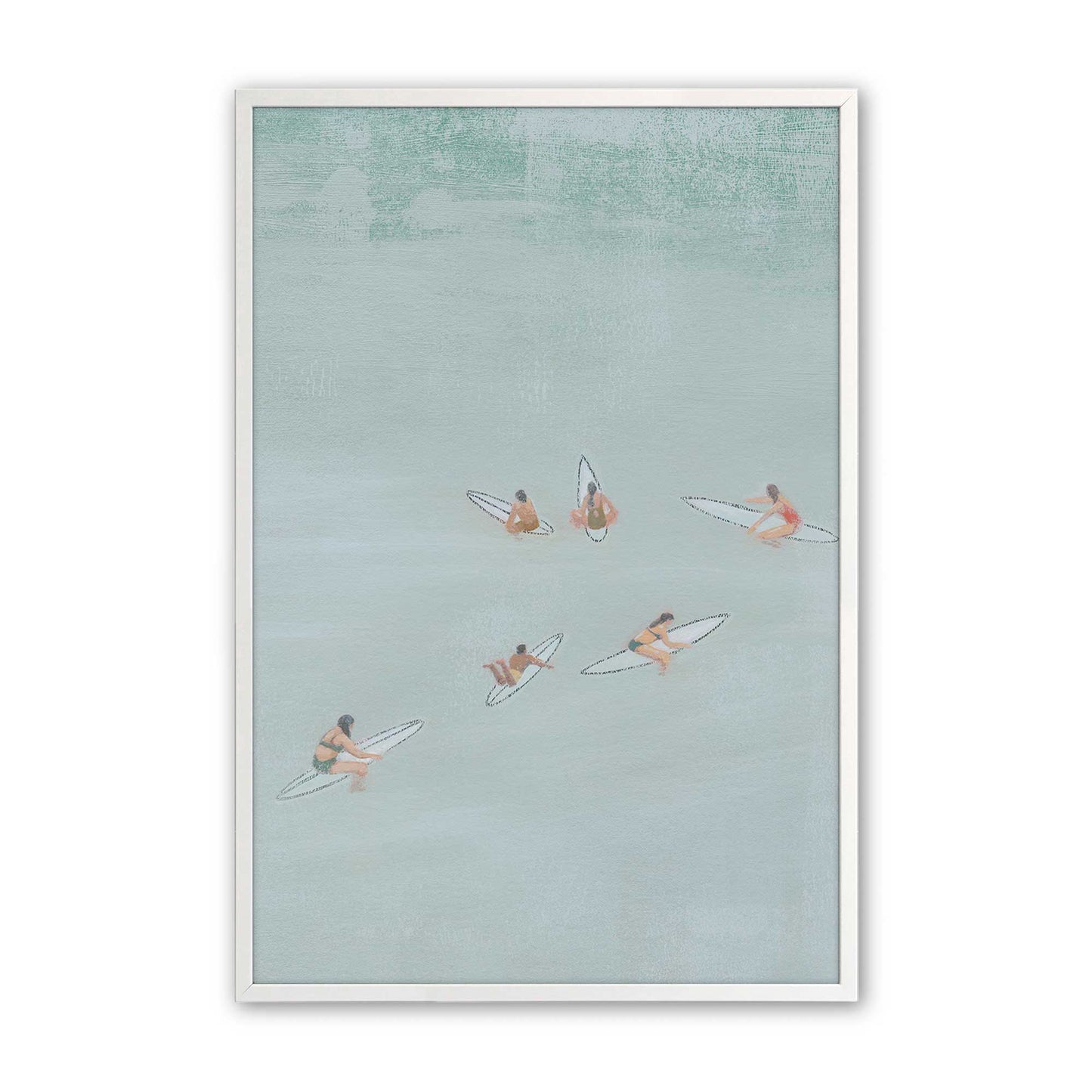 [Color:Opaque White], Picture of art in a Opaque White frame