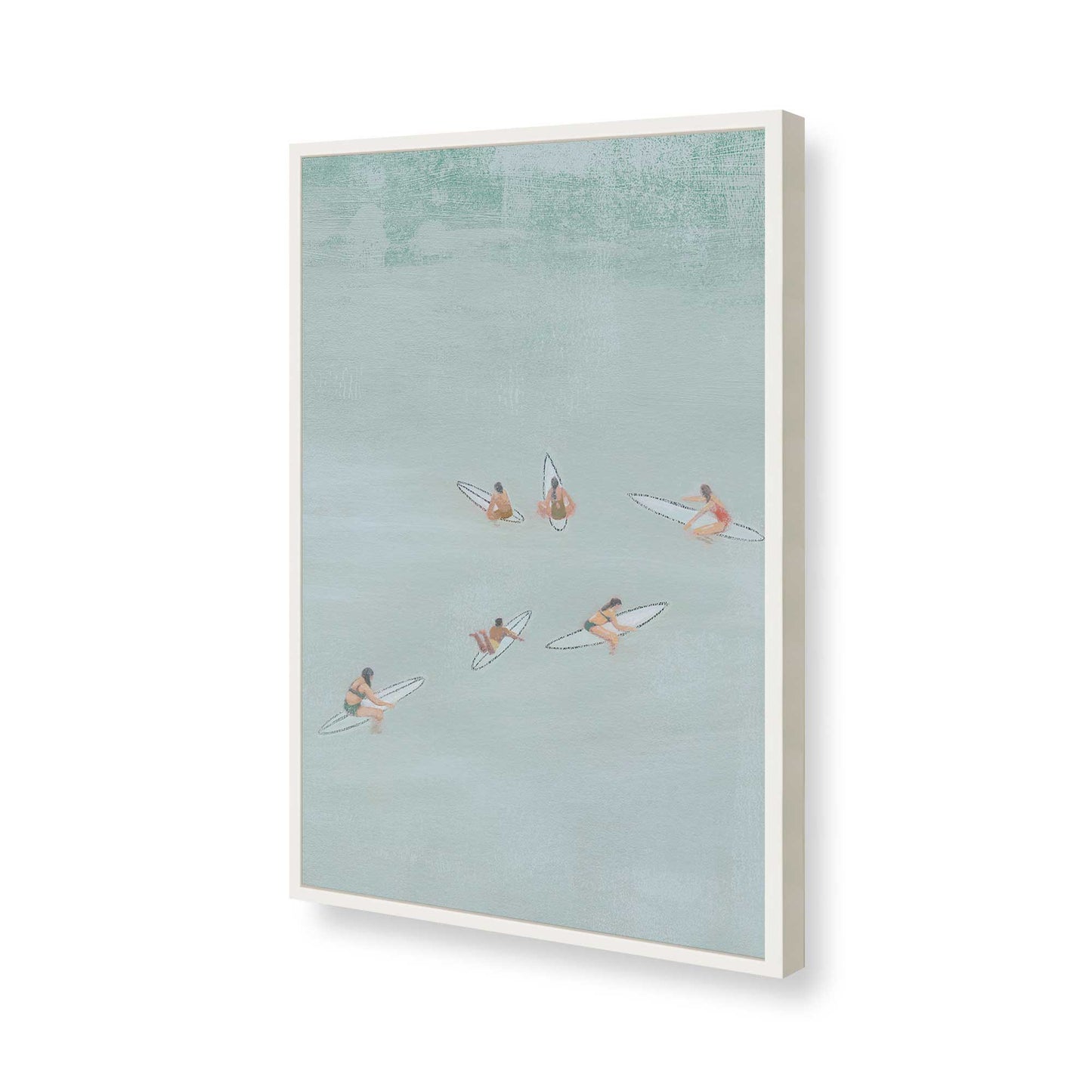 [Color:Opaque White], Picture of art in a Opaque White frame of the corner