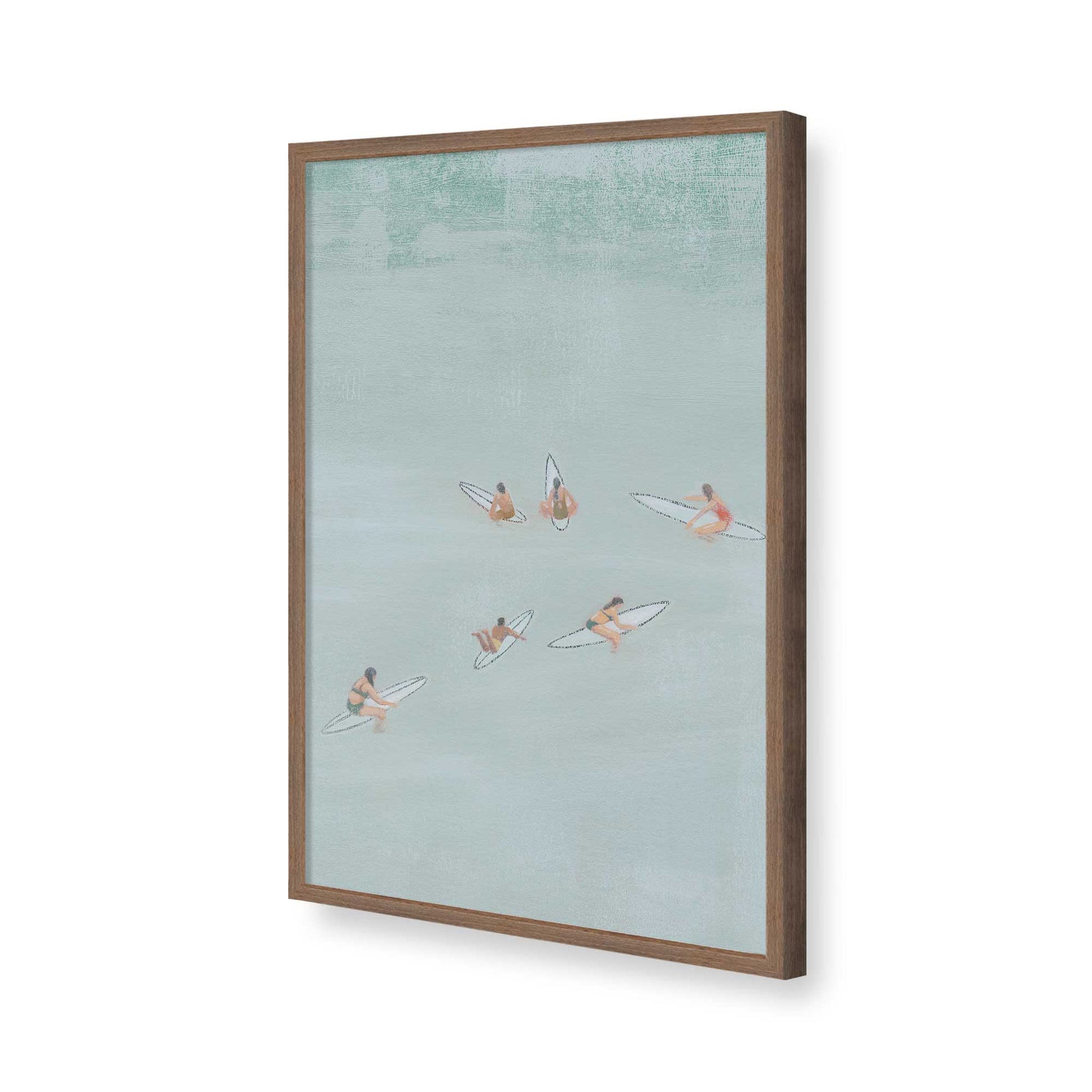 [Color:Walnut], Picture of art in a Walnut frame of the corner