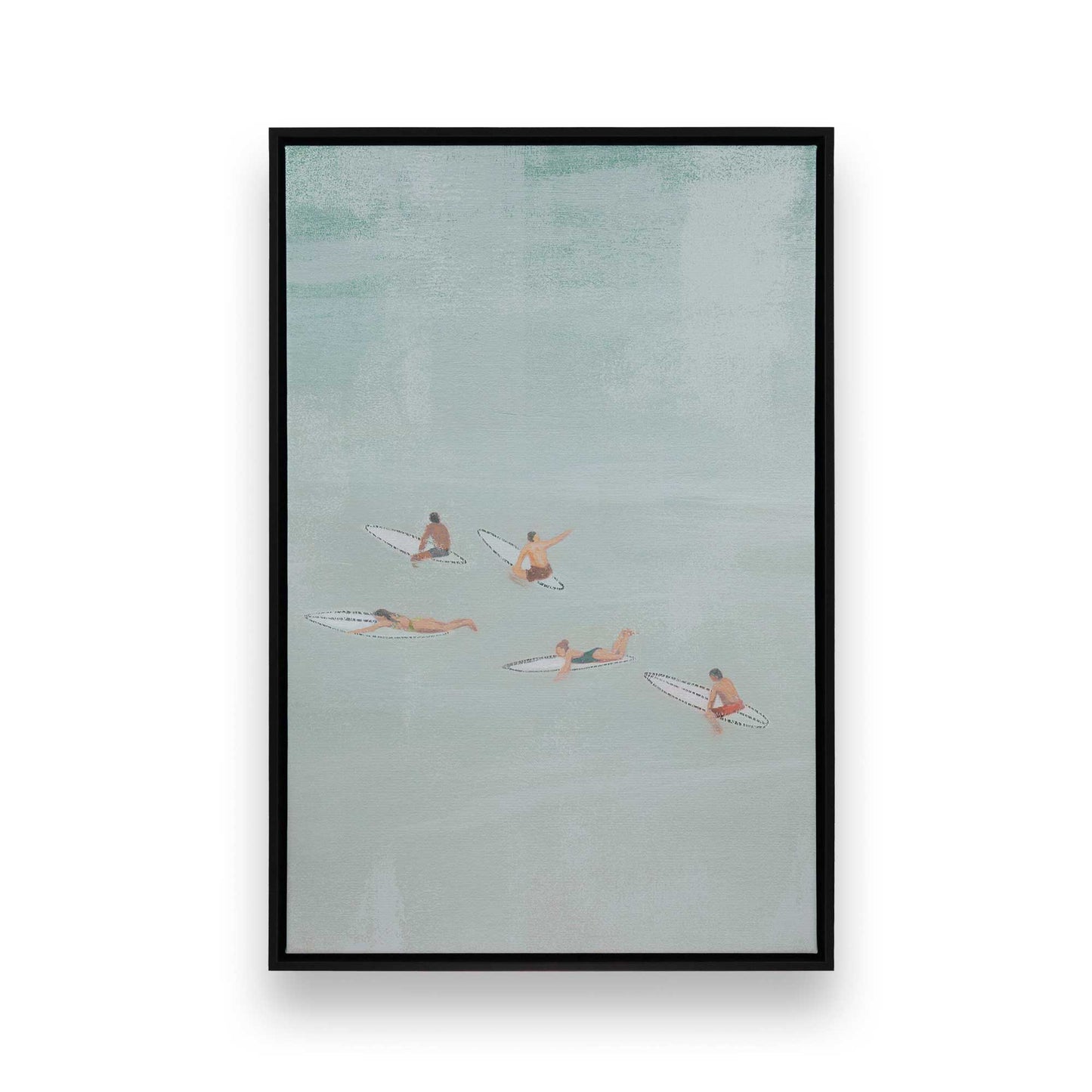 [Color:Satin Black], Picture of art in a Satin Black frame