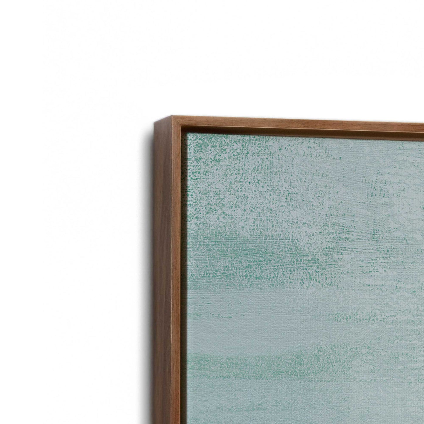 [Color:Walnut], Picture of art in a Walnut frame at an angle