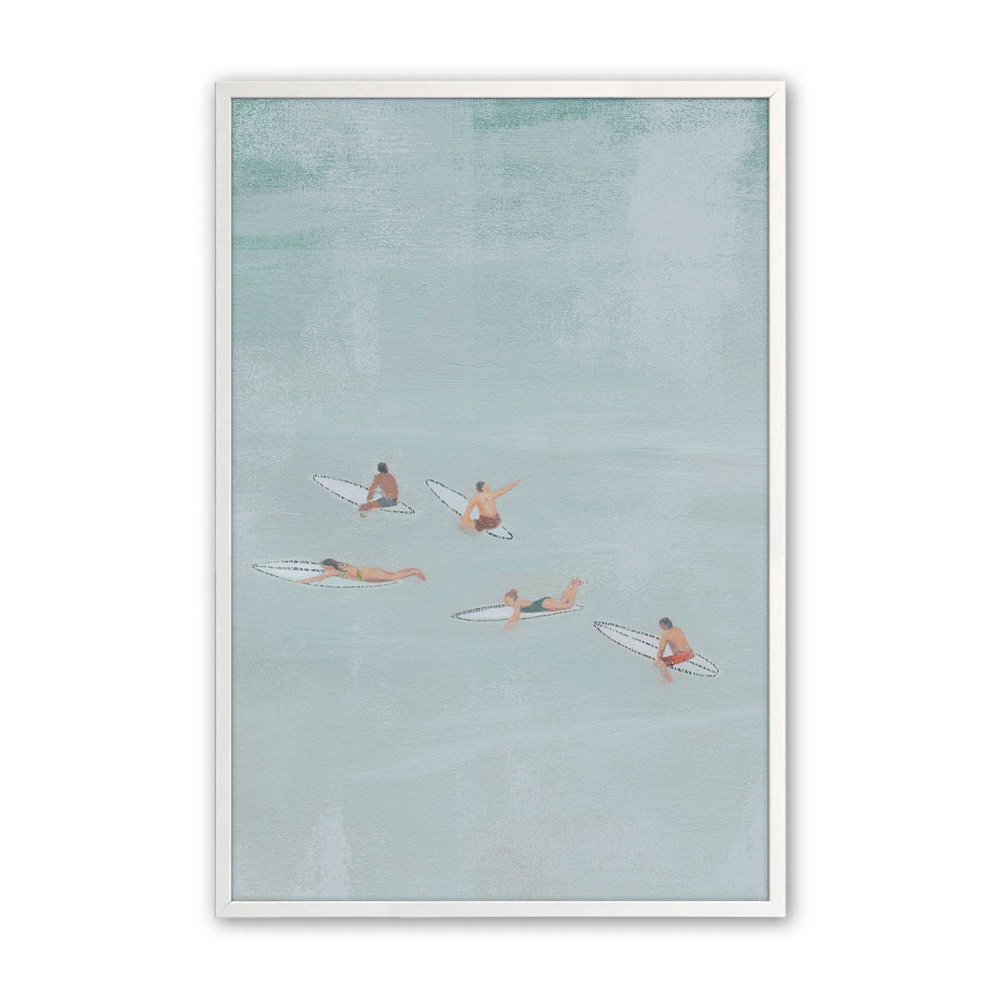 [Color:Opaque White], Picture of art in a Opaque White frame