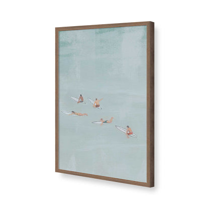 [Color:Walnut], Picture of art in a Walnut frame of the corner