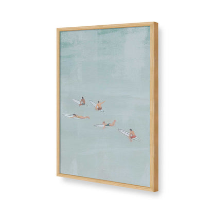 [Color:American Maple], Picture of art in a American Maple frame of the corner