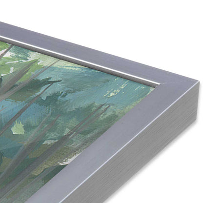 [Color:Polished Chrome], Picture of art in a Polished Chrome frame at an angle