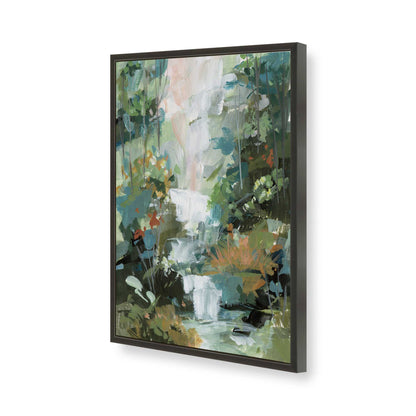 [Color:Satin Black], Picture of art in a Satin Black frame of the corner