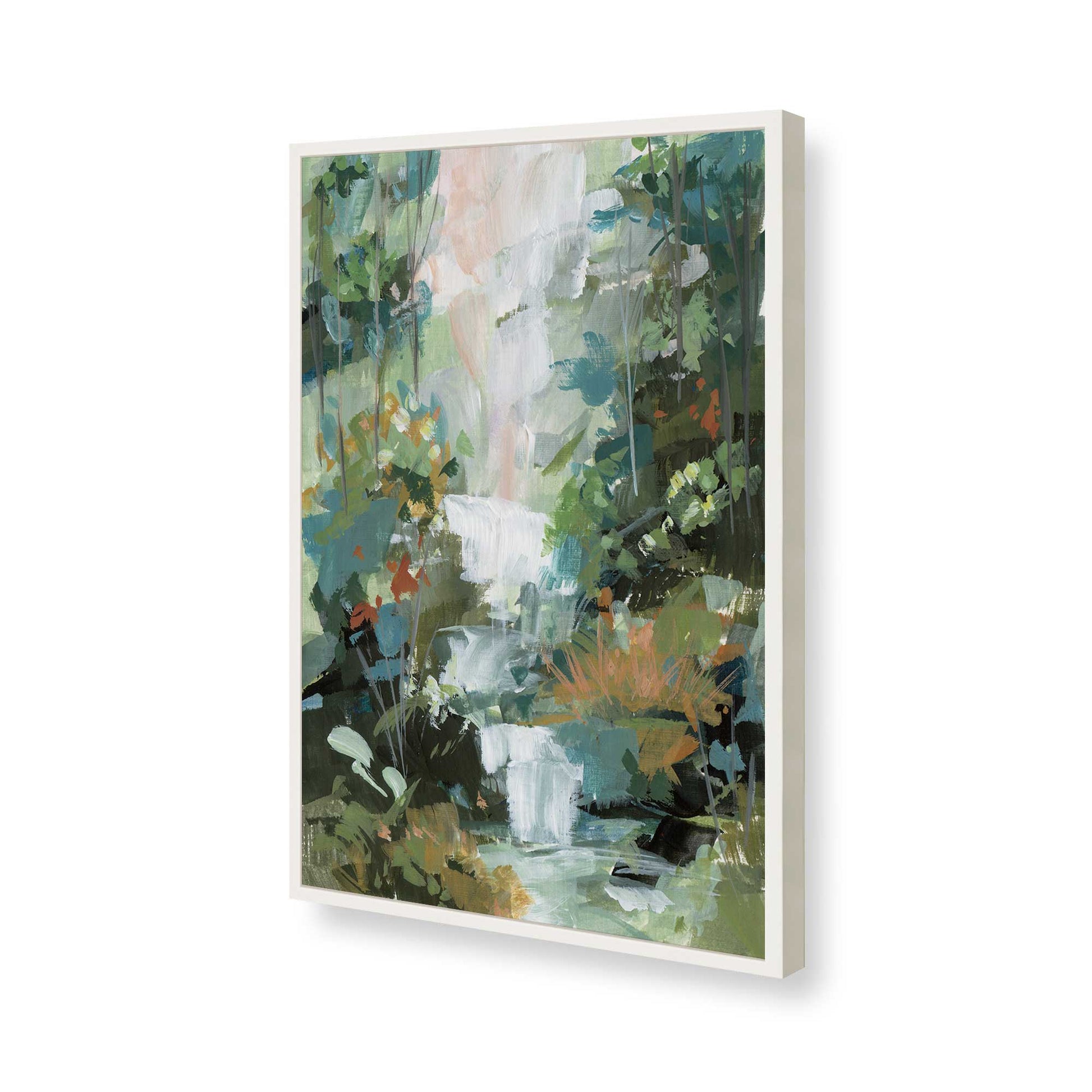 [Color:Opaque White], Picture of art in a Opaque White frame of the corner